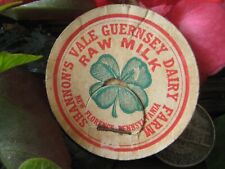 Shannon Vale Guernsey milk bottle cap lid, New Florence Pa. Westmoreland County picture
