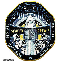 Authentic CREW-5-SPACEX FALCON-9 DRAGON- NASA ISS Mission Employee PATCH picture