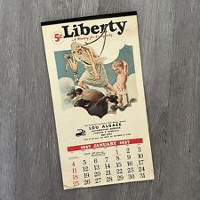 Vintage ‘70s Reprint LIBERTY 1937 Illustrated Promotional Wall Calendar 12.5” picture