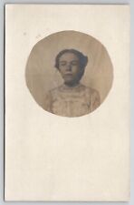 RPPC Darling Girl Portrait Albion Nebraska Masked Photo Postcard I28 picture