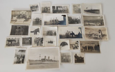 LOT OF 26 ORIGINAL US MILITARY WWII PHOTOS SOLDIERS & ASIANS JAPAN RPPC & SHIPS picture