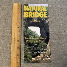Vintage Travel Brochure Natural Bridge In Virginia 1996 picture