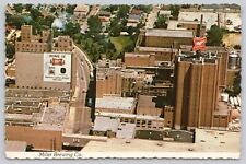 Postcard Milwaukee Wisconsin Aerial View of Miller Brewing Co picture