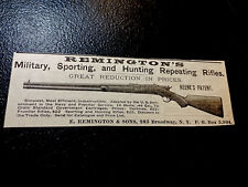 1882 E. Remington & Sons Repeating Rifle Advertising - Gun - New York picture