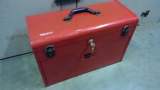 Vintage RED Kennedy Tool Box Machinist Chest Felt Lined 3 Drawer Model #620 picture