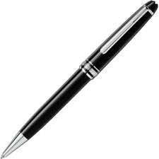 Montblanc  Meisterstuck Silver Platinum Metal Ballpoint Pen  Curated Gift picture