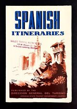 1960s Spain Itineraries Vintage State Tourist Department Travel Map Brochure picture