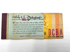 1968 Disney Disneyland Admission Ticket Book Not Complete $4.75 for12 Adventures picture