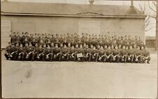 RPPC Fort Sheridan Soldiers Group Photo Illinois Military Real Photo Postcard picture