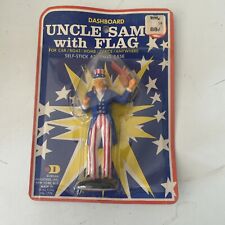 Vintage Durham Industries Uncle Sam Dashboard Figurine Figure With Flag picture