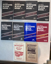 10 Vintage Ford Mustang various books: Price Guides, Black Books, Decoder Books picture