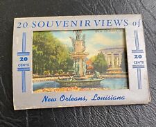 1940s Curt Teich Linen Mini-Postcards, 20 Souvenir Views of New Orleans picture