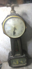Antique Waterbury Willard #14 Banjo Clock Spring Time key wind picture