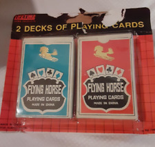 Flying Horse 808 Vintage RARE 2 Decks in Orig Pckg Made in China for Rubino Sale picture