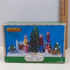 Lemax Village Collection Christmas Table Accent Tree Lights Family Dog picture