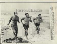 1968 Press Photo John Volpe, Joseph Tauro and George Nelson at Miami Beach picture