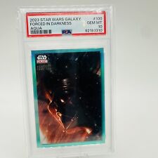 2023 Topps Star Wars Galaxy #100 Darth Vader Forced In Darkness Aqua /199 PSA 10 picture