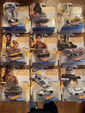 Star Wars Hot Wheels  Set Of 9   Character Car 2017 picture