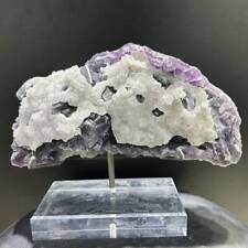 13LB Natural Fluorite Crystal Mineral Specimen Quartz Cluster Point Wand Gift picture