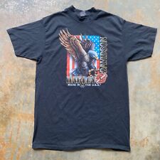 1991 Harley Davidson Tshirt 3D Emblem USA Truckstop Of AmericaGraphic Tshirt XL picture