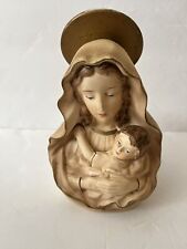 VINTAGE MADONNA AND CHILD PLANTER VASE VIRGIN MARY AND BABY JESUS picture