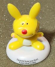 HAPPY BUNNY- I KNOW HOW YOU FELL. I JUST DON'T CARE, JIM BENTON MINI FIGURE picture