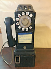 Vintage 3 Coin Slot Rotary Dial Pay Phone, Western Electric, untested picture