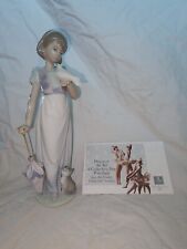 Lladro #7611 Summer Stroll Collector’s Society 1991 Retired Girl - W/ Box picture