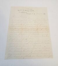Vtg 1878 English And Classical School Flemington NJ L.N. Leigh Principal Letter picture