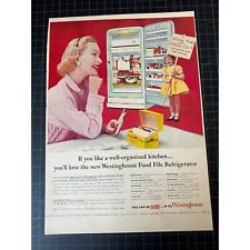 Vintage 1954 Westinghouse Fridge Print Ad picture