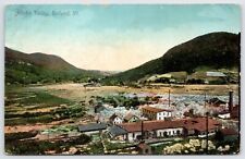 Postcard Marble Valley Aerial View, Rutland Vermont Posted picture