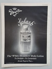 1967 Evyan Splash White Shoulders Body Lotion Women Beauty Vtg Magazine Print Ad picture