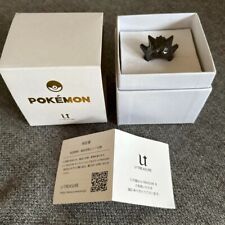 Pokemon x U-Treasure Gengar Model Silver Ring Size 4 picture