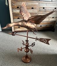 DUCKS UNLIMITED Large Copper Flying Duck Weathervane picture