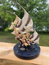 Bronze Angel Fish Sculpture by SPI  Marble Base picture