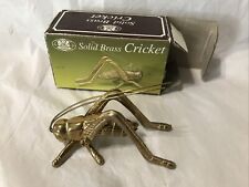 VINTAGE 1984 NEW  CHADWICK FIGURINE SOLID BRASS insect CRICKET picture