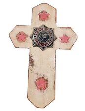 Urbalabs Western 14 Inch Wall Cross Woodlike Also Federal Marshal (wood large) picture