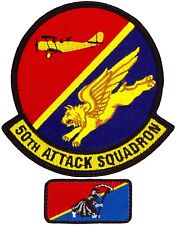 USAF 50th ATTACK SQUADRON + POCKET TAB PATCH picture