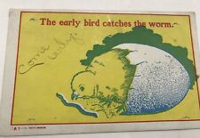 The Early Bird Catches The Worm Antique Postcard 1906 New York picture