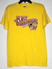 Vintage Mickey Mouse Fort Wilderness Resort Adult Size Small Yellow Shirt Rare picture