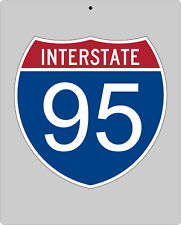I-95 metal Interstate highway sign - Miami to Savannah to D.C. to New York picture