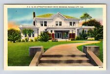 Panama City FL-Florida, Beach Drive Residence, Antique Vintage Postcard picture