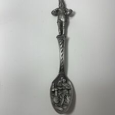 1980 Franklin Mint EMPERORS NEW CLOTHES Brothers Grimm Pewter Fairy Tale Spoon picture
