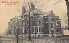 New London Ohio 1909 Postcard Public School Building picture