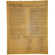 Replica Constitution of the US on Antiqued Parchment Paper historical document picture