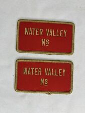 Vintage Water Valley MS Mississippi Shirt Shoulder Patches Red picture