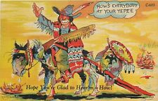 Postcard 1951 Ray Walters Indian Mule Comic Humor Teich linen TP24-2644 picture
