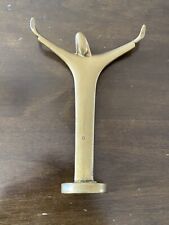 MCM Brutalist Brass Jesus Christ Statue Figurine Art Deco Arms Opened Vintage,5