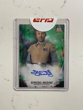 2021 Topps Star Wars Chrome Galaxy Auto Dermot Crowley As Gen. Madine Green /99 picture