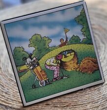VTG Summit Collection | 1988 | Comic Tile | Artist Gill | Golfers | Hole In One  picture